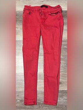 Liverpool size 4/27 Red Skinny Jeans the hugger ankle